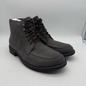 BRAND NEW Eastland Brice Moc Toe Gray Suede Boots Men’s Size 10